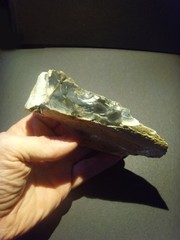 Lower Paleolithic – Finely worked Acheulean side scraper. c.450,000 BP.