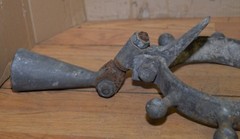 Rare cast steel vintage boat boom mast collar ring 8″ id ship collectible part