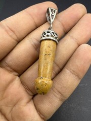 Beautiful Old Roman Natural Jasper Stone Phallus Mini Peens Amulet Pendant