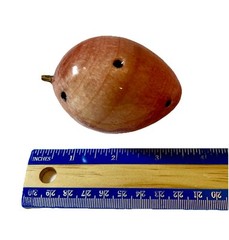 Italian Alabaster Polished Marble Stone Fruit Prickly Pear Cactus MCM