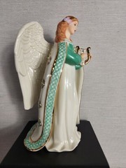 Lenox Angel Of Ireland Irish Harp Porcelain Figurine 8.5″ W/ Original Styrofoam