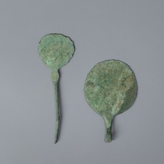 Ancient Central Asian Luristan Bronze Age Mirrors [2pcs, 50gram]