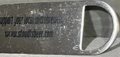 Rare Stoudts Brewing Company Advertising Microbrewery Beer Metal Bottle Opener