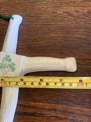 Belleek St Brigid’s Day Cross Ireland Wall Hanging Ornament Parian China Signed