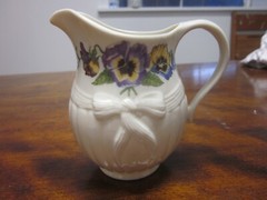 Belleek Enchanted Garden Cream Pitcher Creamer Porcelain Flower Made In Ireland