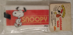 Vintage Snoopy Luggage ID Tag Snoopy Dancing In Original Packaging
