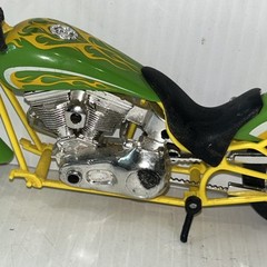 Motorcycle Chopper Bike Lime Green Yellow Plastic/216e