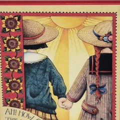 Mary Engelbreit Art Wall Plaque Colorplak THE HAND OF AN OLD FRIEND Sunflowers
