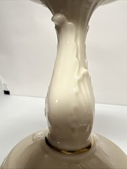 1975 Lenox Charleston Compote Gold Hand Decorated w/ 24-K Gold