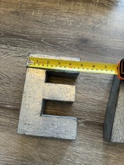 Vintage Tin Letters EAT E A T Approx 7″ x 5″ Wall Hanging Deco