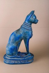 EGYPTIAN ARTIFACTS A RARE AUTHENTIC PHARAONIC CAT FIGURINE OF GODDESS BASTET BC