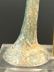 Lot of 2 Roman glass Unguentarium with nice Irridescence circa 1-3 rd century AD