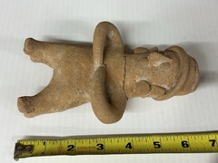 AMAZING AUTHENTIC PRE-COLUMBIAN HUMAN EFFIGY CLAY FIGURE ~ MEXICO, STATUE, DOLL