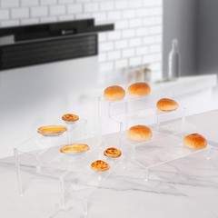 WEERSHUN 3 Tier Acrylic Display Stand 1PACK 3-layer transparent, Transparent
