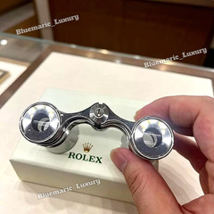Rolex Silver Opera Glasses Executive Desk Display Collector Edition