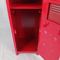 Vintage 1990’s Y2K Red Mini Metal Locker Storage 11”