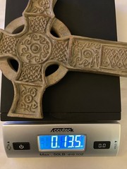 Set Of 3 Vintage Resin Celtic Religious Crosses Wall Hanging 10×6.75”