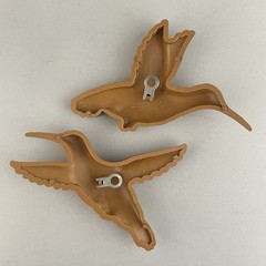 Vintage Homco Gold Plastic Wall Shelf Wall Sconce Candle Holders Birds Lot of 5