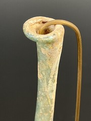 Lot of 2 Roman glass Unguentarium with nice Irridescence circa 1-3 rd century AD