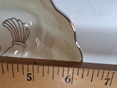 Belleek Heart Dish with Claddagh Image in Center 1980-1993