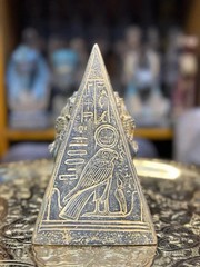Ancient Egyptian Antiquities Exquisite Pyramids with Pharaonic Inscriptions BC