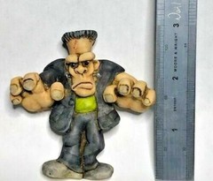 Harmony Kingdom Artist Neil Eyre Designs Halloween Frankenstein Monster Magnet