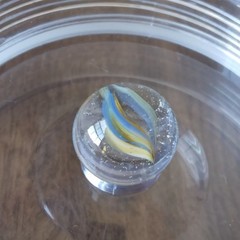 Vintage 0.60″ Cat Eye Sparkler Sunburst Vitro Akro European Master Marble- a45