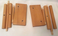 2 NEW Hand Crafted Jewelry Display Bracelet Organizer Necklace Rack Watch Stand