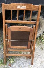 Babee Tenda Wood All Purpose Folding Chair child’s vintage