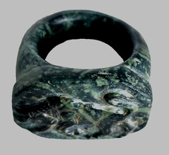 300 BC Authentic Ancient Roman hololith Ring Engraved Gemstone Bull MUSEUM GRADE