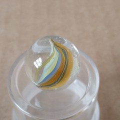 .60″ Vintage Cat Eye Hybrid Sparkler Marble- Akro Master Marble King Foreign