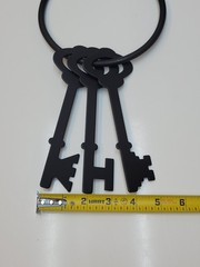 Vtg HOMCO Home Interiors Wall Hanging Metal Keys Wall Decor 1994-BL