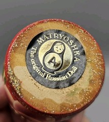 Vintage Matryoshka 5 Russian Nesting Dolls Made Un USSR