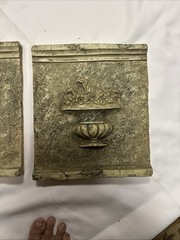Set A 4 Neoclassical Architectural Wall Plex Fact, Stone Plastic Earned Column