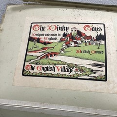 ORIGINAL VINTAGE RETRO Dinky Toys English Village Advert Cafe Box