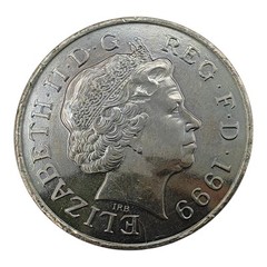 BRITISH 5 POUNDS 1999-2000 Millennium Anno Domini Coin