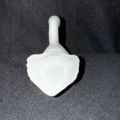 Vintage Limoges France Gout de Ville White Porcelain Swan Trinket Dish Figurine