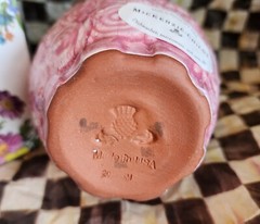 Mackenzie Childs 2019 Cake And Flowers Ceramic Vase