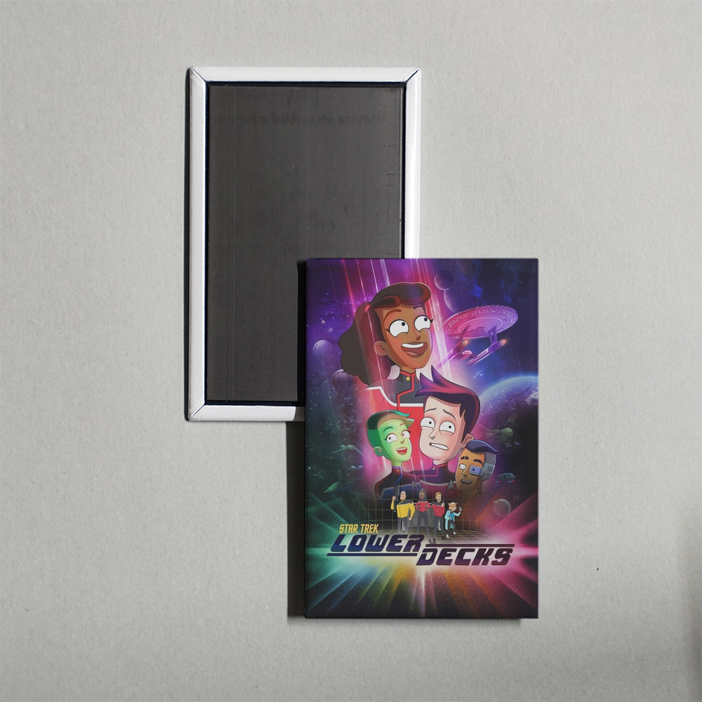 Star Trek Lower Decks Mini TV Show Poster Fridge Locker Magnet