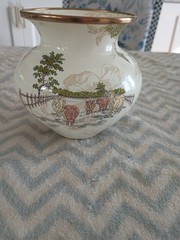 Retired Mackenzie Childs Aurora Enamel Medium Vase