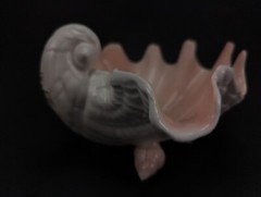 Vintage MCM Fitz & Floyd Seashell Footed Large Clamshell Bowl / Dish