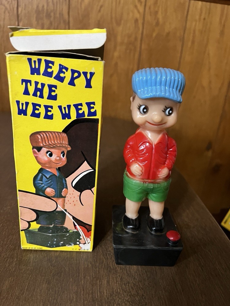 Vintage Weepy the Wee Wee Boy Figure Novelty Lower Pants with Box