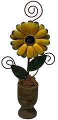 Sunflower Note/Photo Holder approx 9″ tall
