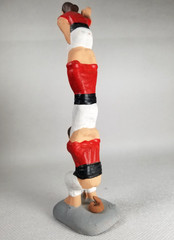 Rare Three Acrobats Totem Caganer Pottery Marked XMas 2001 Rosa Maria Galia
