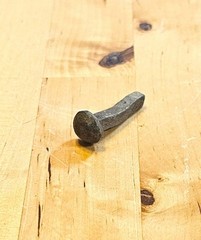 Antique Roman Iron Shipbuilding Nail Artifact