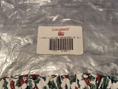 Longaberger Xmas Yuletide Treasures OE Holly Liner Item # 212617