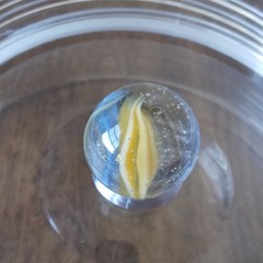 Vintage 0.60″ Cat Eye Sparkler Sunburst Vitro Akro European Master Marble- a45
