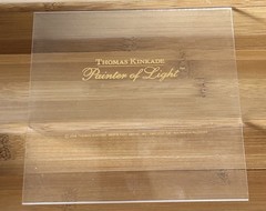 Vintage 2000 Hallmark Thomas Kinkade “Painter Of Light” 6 Coasters W/Wood Box