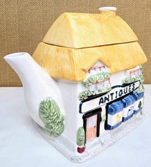 Antiques Shop Cottage Teapot Grandmillennial Cottagecore Vintage English Village