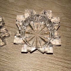 Vtg Mikasa Lead Crystal Trinket Box Jar With Lid Keepsake Snowflake Design